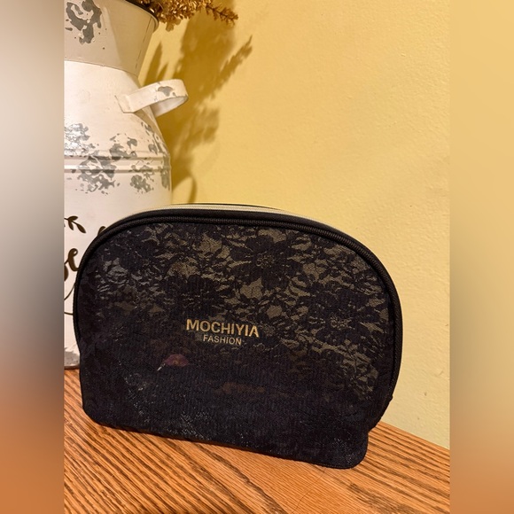 Accessories - Mochiya Black Lace Cosmetic Bag